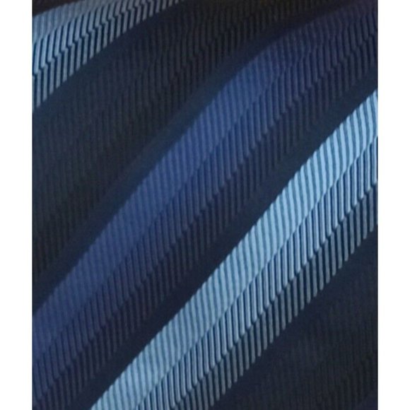 HEMLEY Blue Striped Silk Tie GERMANY 60"/ 4" EC - Picture 4 of 9